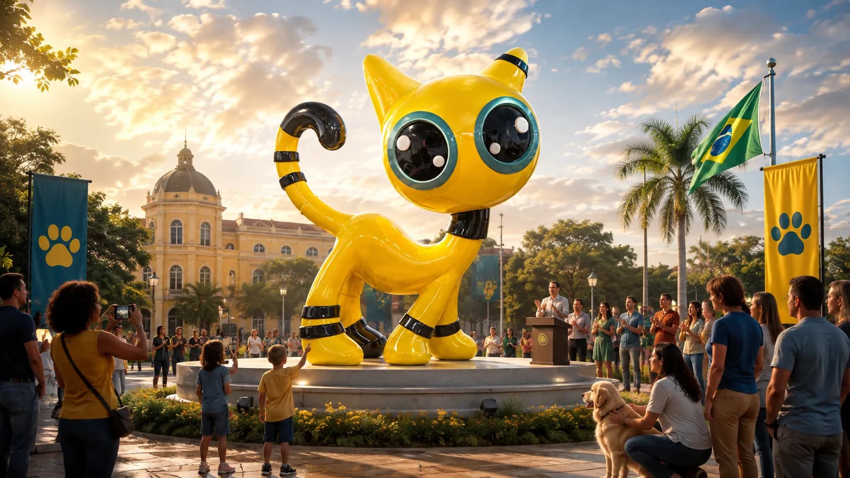 Uberaba and Cat Zyon's first public monument